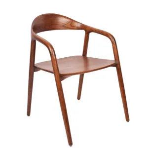 Дешевая деревянная мебель, высококачественные крытые стулья из цельного дерева с подлокотника, современные веревочные сиденья в нордическом стиле, деревянные обеденные стулья