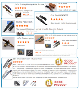 Miễn Phí Mẫu Ngoài Trời Túi Tự Vệ Thiết Kế Mới Lưỡi Thép Edc Gấp Pocket Dao G10 Xử Lý Chiến Thuật Săn Bắn Dao - Product Image 6