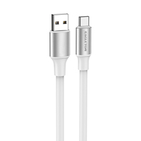 Harga Pabrik Kabel TPE USB-A ke USB-C 1 Meter Pengisian Cepat Putih/Oranye/Hitam/Biru Tahan Lama untuk Ponsel Tablet Kamera