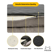 Lit pour animaux de compagnie de style européen et américain en gros, tapis de canapé rafraîchissant et respirant en lin technique pour chien, lit de couchage toutes saisons pour chat et chien