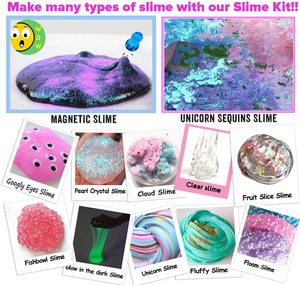 ชุดอุปกรณ์ทำสไลม์ DIY คุณภาพดี ราคาคุ้มค่า ของเล่นและของขวัญสุดพิเศษ ชุดสไลม์ยูนิคอร์นสำหรับเด็กผู้หญิง - Product Image 2