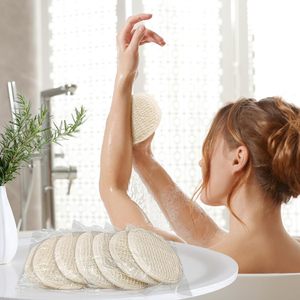 Éponge exfoliante pour le visage en sisal 100% naturel de qualité supérieure, démaquillant, débouche les pores, élimine les points blancs, brosses de bain, éponges exfoliantes - Product Image 2