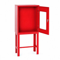 Armoire murale en acier pour tuyau d'incendie, avec fenêtre, pour équipement de lutte contre l'incendie