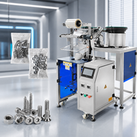 Machine de comptage et d'emballage automatique pour vis, écrous, boulons et rondelles, avec alimentateur vibrant pour pièces de quincaillerie, sacs, plastique et moteurs