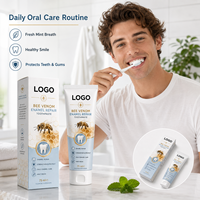 Dentifrice blanchissant naturel personnalisé au propolis, sans fluor, anti-caries, fortifiant l'émail, au venin d'abeille