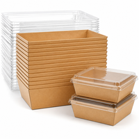 Contenants à soupe en papier kraft, contenants à nouilles à emporter, fournitures en papier kraft, gobelets à soupe, contenants alimentaires en papier, bols alimentaires en papier