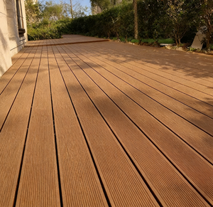 Revêtement de sol extérieur en WPC extrudé, imperméable, prix direct usine, vente en gros de terrasses en composite <span class=keywords><strong>bois</strong></span>-plastique - Product Image 5