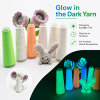 Fil lumineux rechargeable par la lumière du soleil, fil phosphorescent pour chapeaux, vêtements de rave, accessoires et design de mode créatif, vente en gros