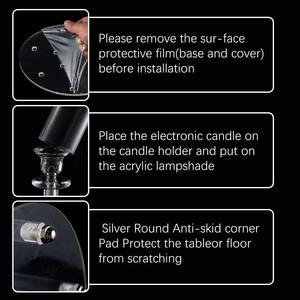 Elegante portavelas duradero de acrílico transparente de 10 brazos de 80cm, diseño moderno de alta calidad para centros de mesa de boda y decoración - Product Image 4