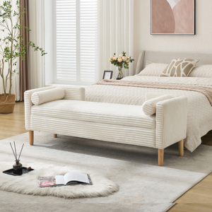 <span class=keywords><strong>Banc</strong></span> de rangement ottoman moderne en tissu capitonné en gros pour la chambre à coucher, utilisation domestique, vie confortable - Product Image 1