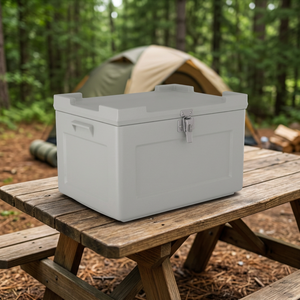 Glacière isotherme robuste 50L en plastique recyclable, couleur personnalisée gaufrée, pour le camping et le stockage de boissons en extérieur - Product Image 3
