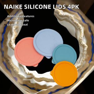 Tapas de Repuesto de Plástico PP para Recipientes Naike 2 4 Cup, Herméticas, Capacidad de 0-0.5L, Aptas para Microondas, Lavavajillas y Congelador, Calentables, con Tapa Abatible para 4 Alimentos - Product Image 2