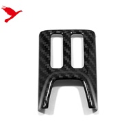 Accessoires d'intérieur de voiture pour Ford Focus 2019-2022 Couvercle de boîte d'interrupteur d'avertissement en fibre de carbone noir