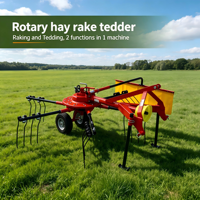 Râteau à foin rotatif haute efficacité homologué CE THR-2500 pour petits tracteurs