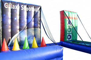 JOYRISE JG-25 Combo <span class=keywords><strong>de</strong></span> <span class=keywords><strong>jeux</strong></span> gonflables multi-usages 4-en-1 d'extérieur 2,5m x 2,5m portable pour carnaval, camping et journées <span class=keywords><strong>de</strong></span> plaisir en famille - Product Image 3