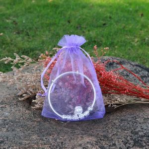 Custom Recyclable Organza Pouch Jewelry Bags <b>Small</b> Drawstring Gift Bags Packaging Supplies - Product Image 6