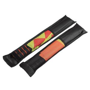 Drapeaux carrés d'arbitre de football professionnels, matchs de football, acier inoxydable et tissu, 2 pièces, logo personnalisé - Product Image 6