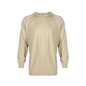 NFPA 2112 <span class=keywords><strong>abbigliamento</strong></span> ignifugo da <span class=keywords><strong>lavoro</strong></span> ignifugo intrinseca all'ingrosso 4oz maglia ignifuga Jersey Meta aramide 1313 FR Shirt - Product Image 2