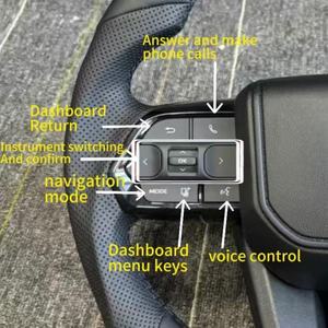 Volante Mejorado Modificado de Cuero y Fibra de Carbono para Toyota <span class=keywords><strong>Corolla</strong></span> LC300 Hilux Fortuner Land Cruiser <span class=keywords><strong>GR</strong></span> - Product Image 4