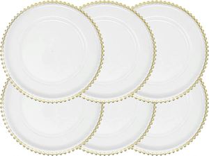 Wholesale 13 Inches Plastic Melamine <b>Disposable</b> Washable Charger Wedding Dinnerware Set Engraving Decorative Feature American - Product Image 2