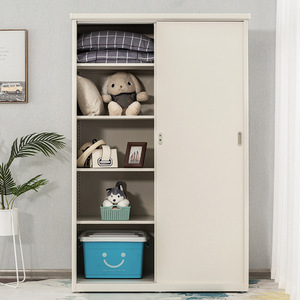 Storage Cabinet Balcony Outdoor <b>Large</b> Capacity <b>Sliding</b> Door With Lock Living Room Cabinet KD Structure - Product Image 2