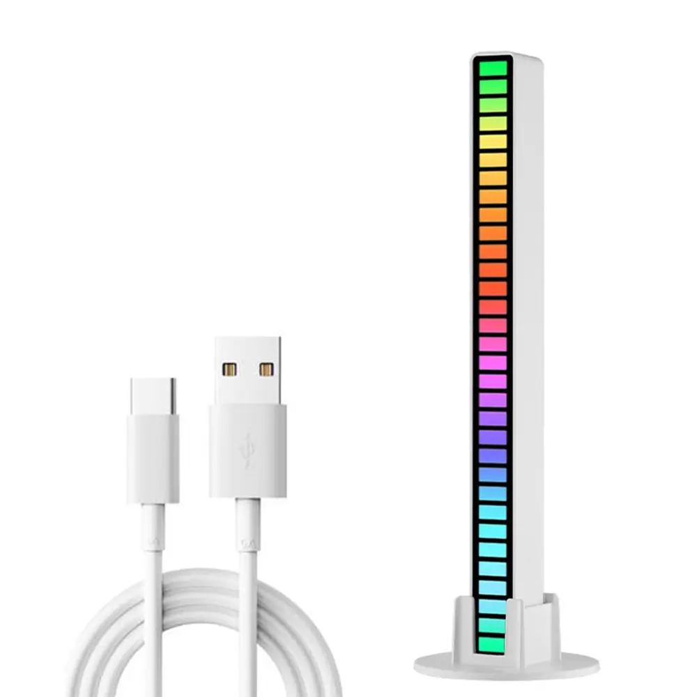 현대 핫 세일 음악 빛 다채로운 고품질 직사각형 Led 램프 실내 자동차 홈 장식 빛