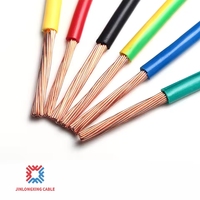 Kabel Tembaga Fleksibel BVR Berisolasi PVC 300/500V 450/750V untuk Instalasi Listrik Rumah