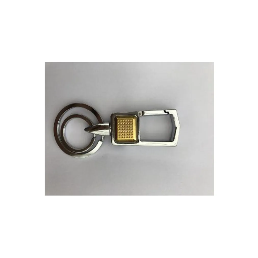 Key Holder New Design Premium Key Ring Promotional Gift Double Rings Car Keychain Custom Logo Metal Key Chain