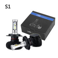 Phares LED Super Lumineux 65W 10000LM pour Voitures H4 H7 H11 9005, Feux de Route et de Croisement, Feux Antibrouillard Bleus 6000K, Lampes Auto avec Puce CSP