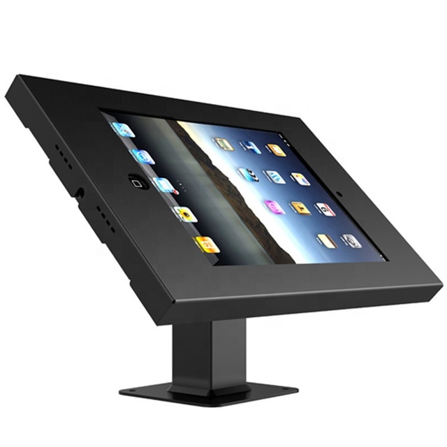 POS Terminal Tablet Counter Stand for iPad Android Tablet Desk Mount Desk Tablet Holder Display Kiosk Stand Restaurant Coffee