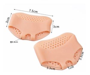 Women's Breathable Honeycomb Insoles, Super Soft Non-Slip Forefoot <b>Pad</b>, Winter Sports Anti-Pain Half <b>Pad</b> - Product Image 2