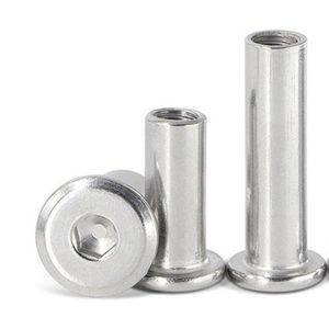 Tuercas de manga de cabeza plana con zócalo hexagonal de acero inoxidable LeGood M6X10mm diámetro de cabeza 13,1mm - Product Image 4