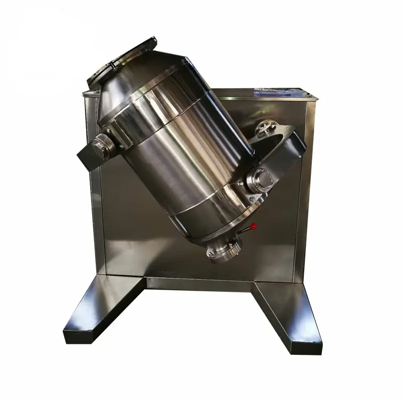 Industrial 50kg 100kg 200kg Stainless Steel Rotary Food Grade Dry Powder Drum Mixer