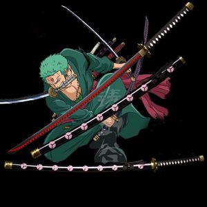Hot 103cm 130cm Cosplay Épée Collection Décoration Anime <span class=keywords><strong>Katana</strong></span> One Piece Roronoa Zoro Épée - Product Image 2