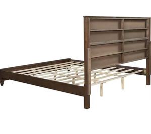 Modern Solid Wood Platform <strong>Bed</strong> <strong>Frame</strong> With Tall Headboard and Slat Support for Bedroom Furniture No Box Spring Needed <strong>King</strong> Size - Product Image 4