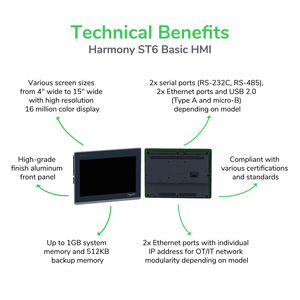 Nouvel écran industriel HMISTW6400 d'origine pour réseau Ethernet, résolution 480x272, format 4:3 pour la commande électronique d'automatisation HMISTW6400 - Product Image 5