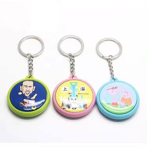 Badge coloré simple face 25/32/37MM en plastique pour la fabrication de porte-clés et la décoration intérieure - Product Image 4