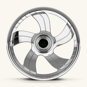 Rines Forjados de Disco Profundo 5x127 <span class=keywords><strong>TR</strong></span> 09011, Juego de 2 Piezas, Rines de Lujo en Plata Pulida, 18 20 21 22 24 26 Pulgadas - Product Image 2
