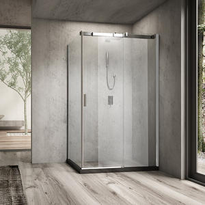 Elegante Puerta <span class=keywords><strong>de</strong></span> <span class=keywords><strong>ducha</strong></span> corrediza <span class=keywords><strong>de</strong></span> aleación <span class=keywords><strong>de</strong></span> aluminio Puerta <span class=keywords><strong>de</strong></span> baño <span class=keywords><strong>de</strong></span> vidrio templado <span class=keywords><strong>con</strong></span> panel <span class=keywords><strong>de</strong></span> vidrio fácil <span class=keywords><strong>de</strong></span> limpiar - Product Image 2