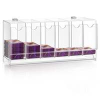 Présentoir en acrylique transparent pour 6 ou 3 boosters, boîte de rangement pour cartes Pokémon TCG et cartes sportives