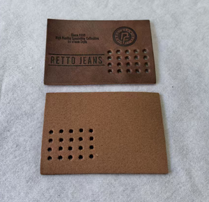 衣服革ラベルパッチ高品質衣服をカスタマイズするための衣料品パッチ - Product Image 3