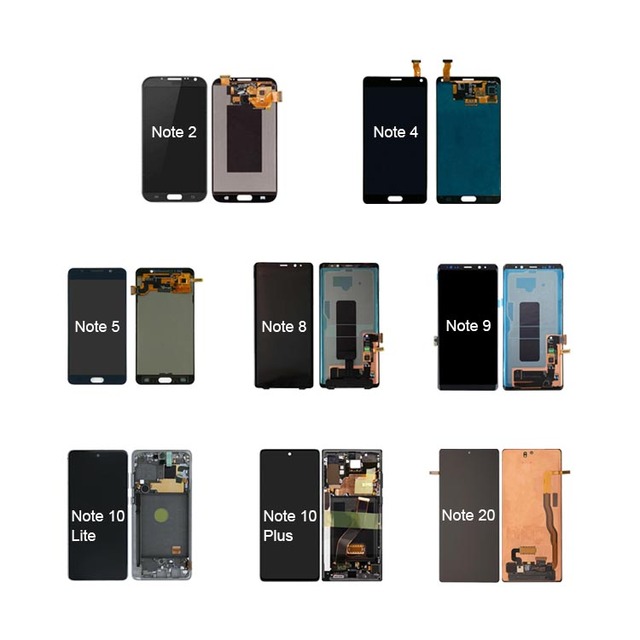 Whosale Combo Lcd Display for Samsung for Galaxy Note 8 N950 N920 Note 2 3 4 5 8 9 10 10 Plus Screen Replacement Lcd