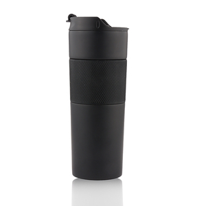 Thermos Double paroi en acier inoxydable, 500 ml, presse à café, en acier inoxydable, avec crochet, vente en gros - Product Image 5