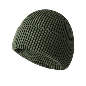 Bonnet tricoté tendance en acrylique et coton, avec revers, chaud pour l'hiver, pour hommes et femmes, vente en gros en stock - Product Image 6