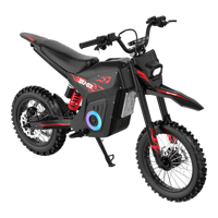 Moto électrique tout-terrain pour adultes 1500W à moteur central 48V 27Ah, roues F14 R12 pouces, 60km/h, autonomie 40km, cyclomoteur électrique, vente en gros