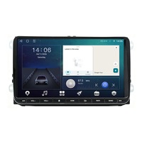 Radio Stereo Mobil Android 9" IPS untuk VW, Android Auto Wireless CarPlay, WiFi Terintegrasi, MP3, USB, Layar Sentuh