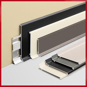 Moulure de plancher de <span class=keywords><strong>plinthe</strong></span> murale en aluminium léger pour bâtiment de grande hauteur panneau de manipulation facile <span class=keywords><strong>plinthe</strong></span> en métal étanche - Product Image 2