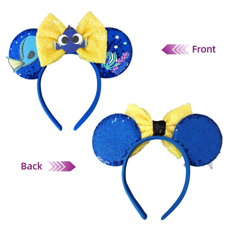2025 Newest Cartoon Mouse Ears Headband Party Cosplay Mouse Hairband Women Festival Headwear Kid Hair Accessories
