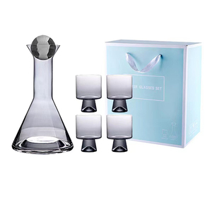 STOCK <span class=keywords><strong>Carafe</strong></span> <span class=keywords><strong>en</strong></span> <span class=keywords><strong>Verre</strong></span> Plaquée Cristal Couleur Chaude, Pichet d'Eau et Bouilloire <span class=keywords><strong>avec</strong></span> <span class=keywords><strong>Couvercle</strong></span> - Product Image 3