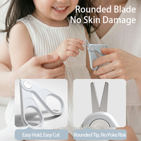 Ensemble de coupe-ongles pour bébé, 3 pièces, kit de soin des ongles pour nouveau-né avec ciseaux de sécurité, lime à ongles, coupe-ongles pour nourrissons